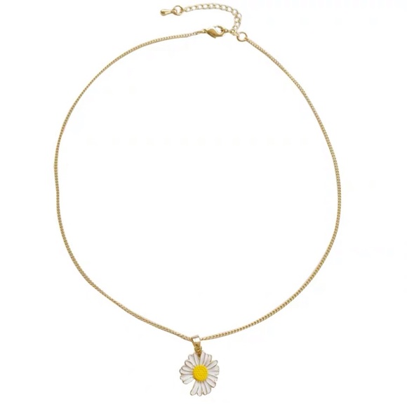 💕Last one Daisy Charm Necklace Enamel Daisy - Picture 9 of 9